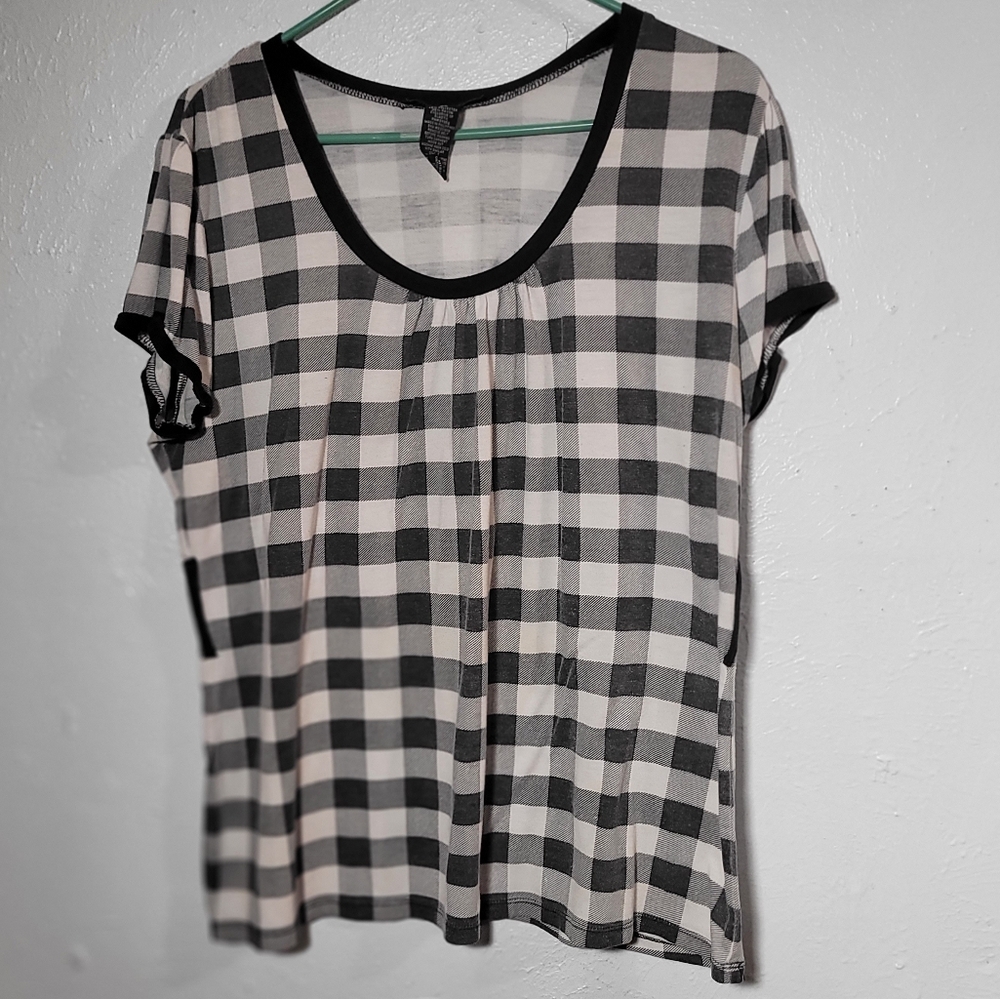 Sixteen 2XL Plaid Top - No Belt